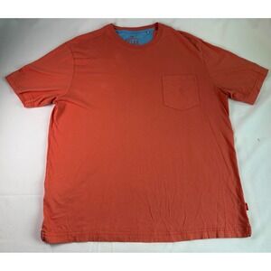 Tommy Bahama Relax Coral Orange Pocket T-Shirt Mens‎ Medium Casual Tee